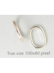 Jumpring Large Oval 14x10x2mm S Pl.-NF