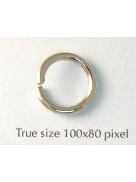 Jump Ring Steel 2x15mm Nickel plated