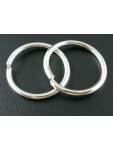 Jump Ring Silver 20mm x 2mm Iron base.