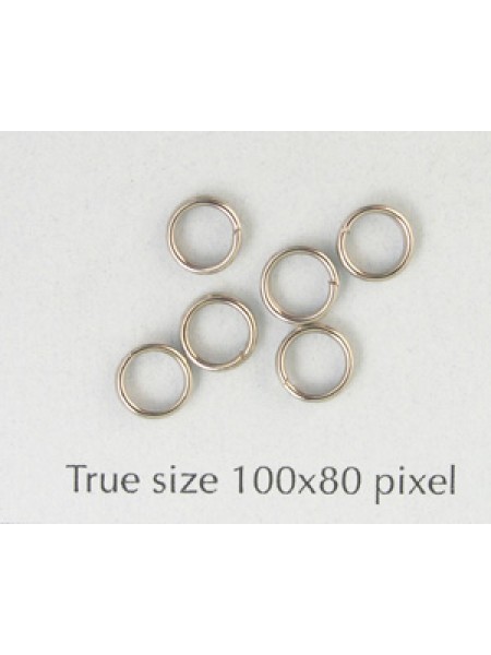 Split Ring (Steel) 5mm Nickel Plated