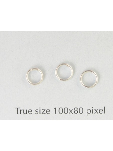 Split Ring (Steel) 5mm Silver Plated