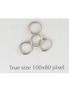 Split Ring (Steel) 6mm Nickel Plated