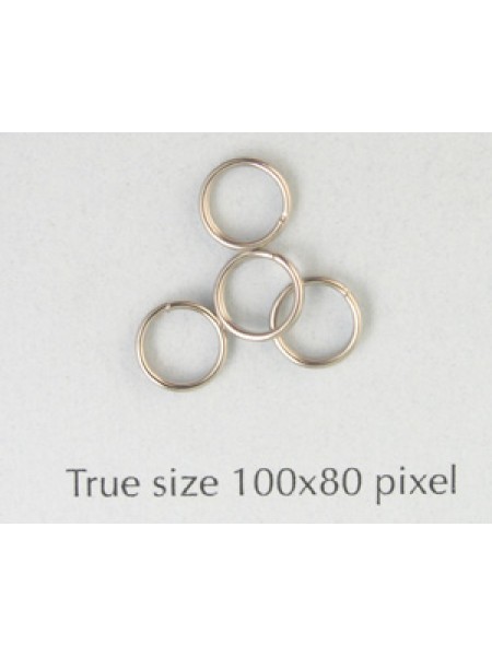 Split Ring (Steel) 6mm Nickel Plated