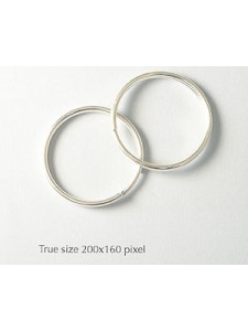 Split Ring ID 25mm Width 3mm Silver Pl
