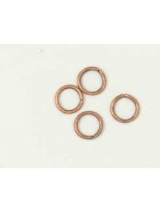 Jumpring Brass 6x0.8mm Antique Copper Pl