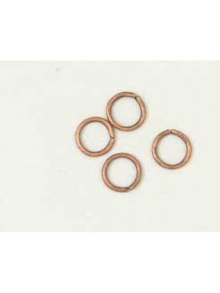 Jumpring Brass 6x0.8mm Antique Copper Pl