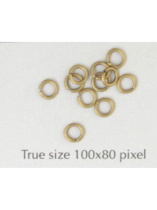 Jump Ring Brass 4x0.7mm Antique Brass