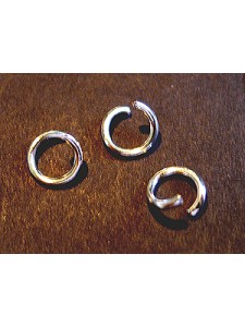 Jump Ring Iron 8x1.2mm Silver Plated