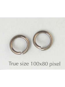 Jumpring Iron 1.5x10mm Black Nickel