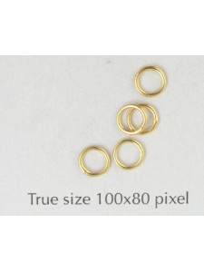 Jumpring Soldered 5mm Gold Plated