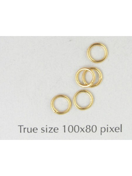 Jumpring Soldered 5mm Gold Plated