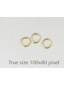 Jumpring Brass 0.7x5mm Gold Plated