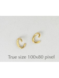 Jumpring Oval 6x5x1mm Gold Plated