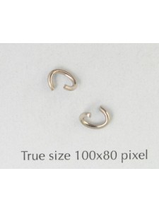 Jumpring Oval 6x5x1mm Nickel Plated