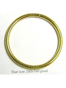 Jump Ring  (soldered) 38mm Gold