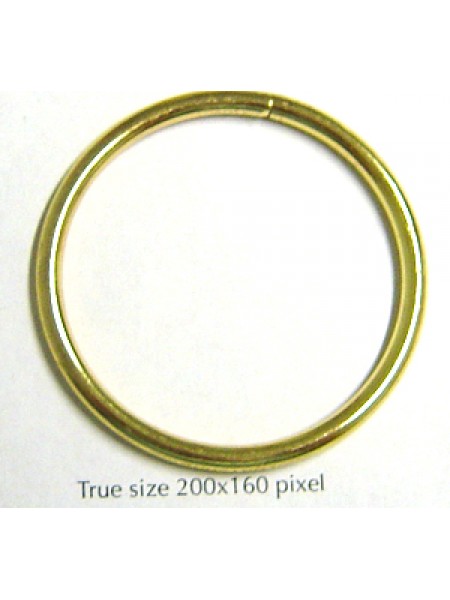 Jump Ring  (soldered) 38mm Gold