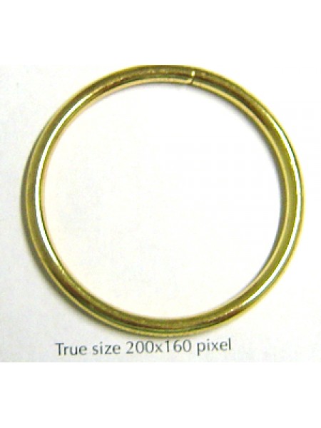 Jump Ring (soldered) 38mm Gold