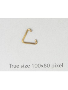 Med.Triangle Jumprings Gold Plated0.7Dia