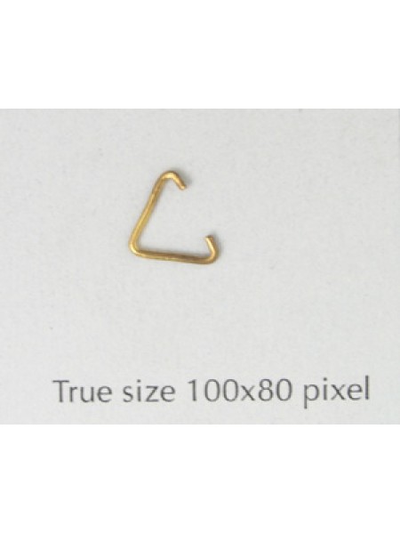 Med.Triangle Jumprings Gold Plated0.7Dia