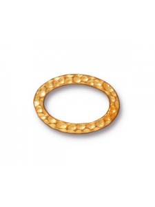 LINK  OVAL RING  Bright Gold