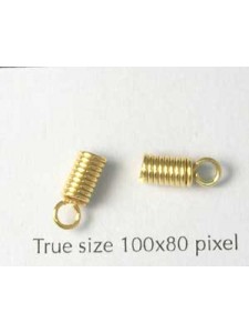 Spring End 7x2.5mm Gold Plated