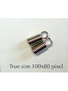 Spring End 7x2.5mm Nickel Plated
