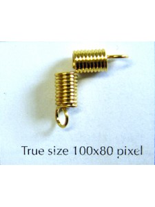 Spring End 7x ID 3.5mm Gold Plated