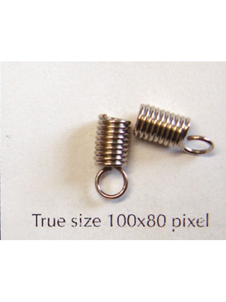 Spring End 7x3.5mm Nickel Plated