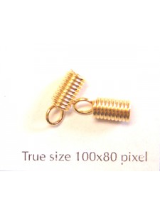 Spring End 7x3mm Gold Plated
