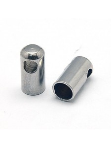 Cord Ends 8x4mm H:2mm Stainless Steel