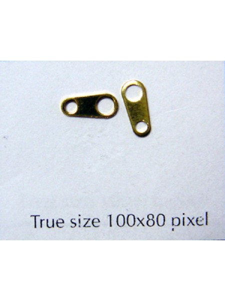 Necklace End Tag Gold Plated