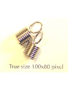 Spring End Spring ID 5mm Nickel Plated