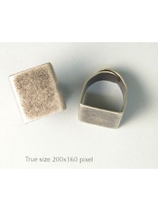 Finger Ring adjust Square  Anti MAtt Sil