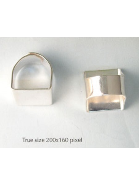 Finger Ring adjustable Square top S/P NF