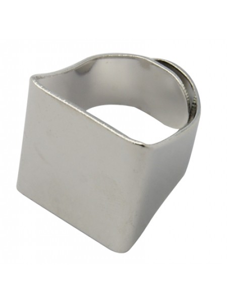 Finger Ring (asia) 19mm Sq Nickel Plate
