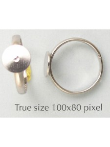 Ring Shank ID15mm adjustable 7.5mmNickel