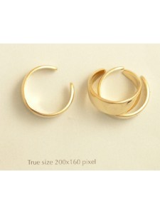 Ring Shank plain band  24K Gold plated