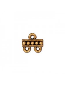 Link Beaded 2-1 Antique Gold