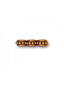 LINK  BEADED 3 HOLE  Antique Gold