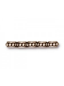 LINK BEADED 5 HOLE Antique Silver