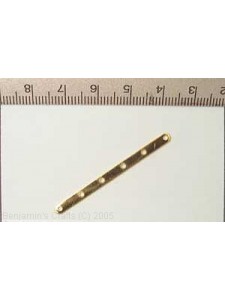 Spacerbar 44mm 6 hole Gold Plated