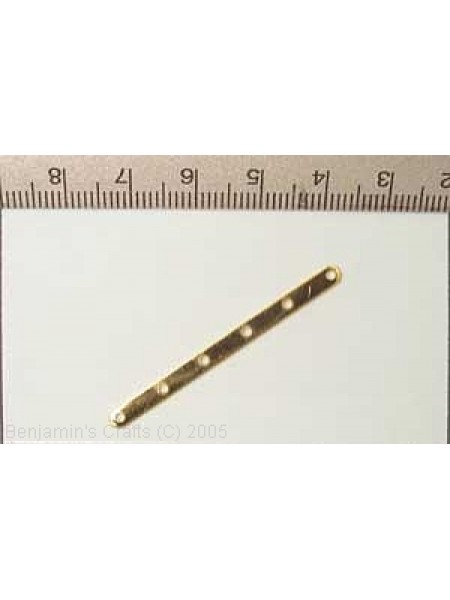 Spacerbar 44mm 6 hole Gold Plated