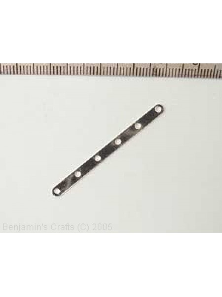 Spacerbar 44mm 6 hole Silver Plated