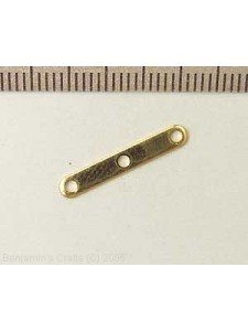 Spacer Bar 3 Row Gold Plated
