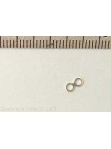 Spacer 2 Row Bar Silver Plated