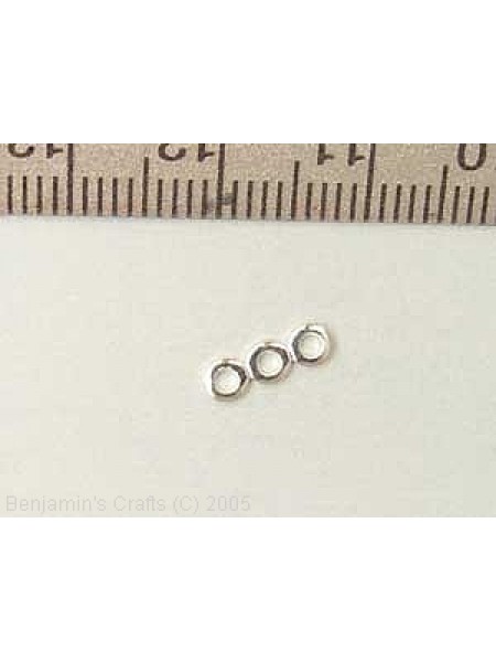 Spacer 3 Row Silver Plated