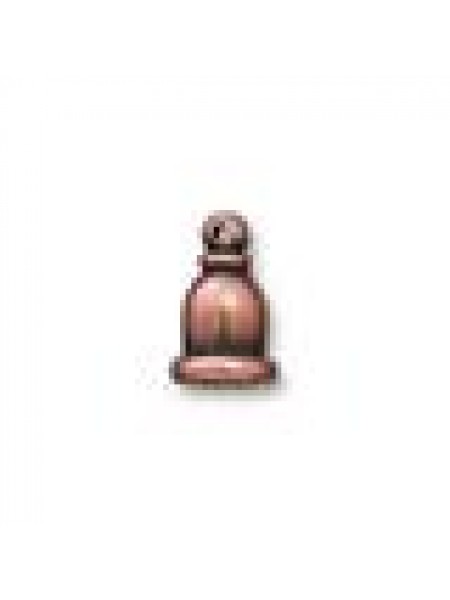 Cord End Brass. Taj 4mm ID Anti Copper