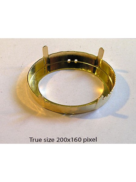Setting for 4127 39x28mm 4H Gold Plated