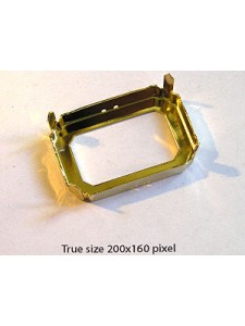 Setting for 4627 37x25.5mm 4H Gold Plate