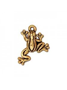 Drop Leap Frog Antique Gold